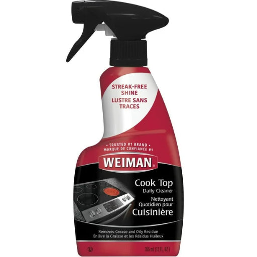Weiman Daily Cook Top Cleaner, 12 oz, Streak-Free Cleaner