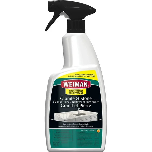 Weiman Granite and Stone Disinfecting Countertop Cleaner, Clean Granite and Stone